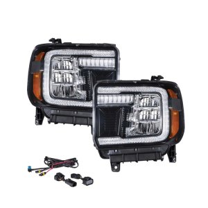 GMC Sierra Headlights - FORM Lighting - LED Reflector - `14-`19